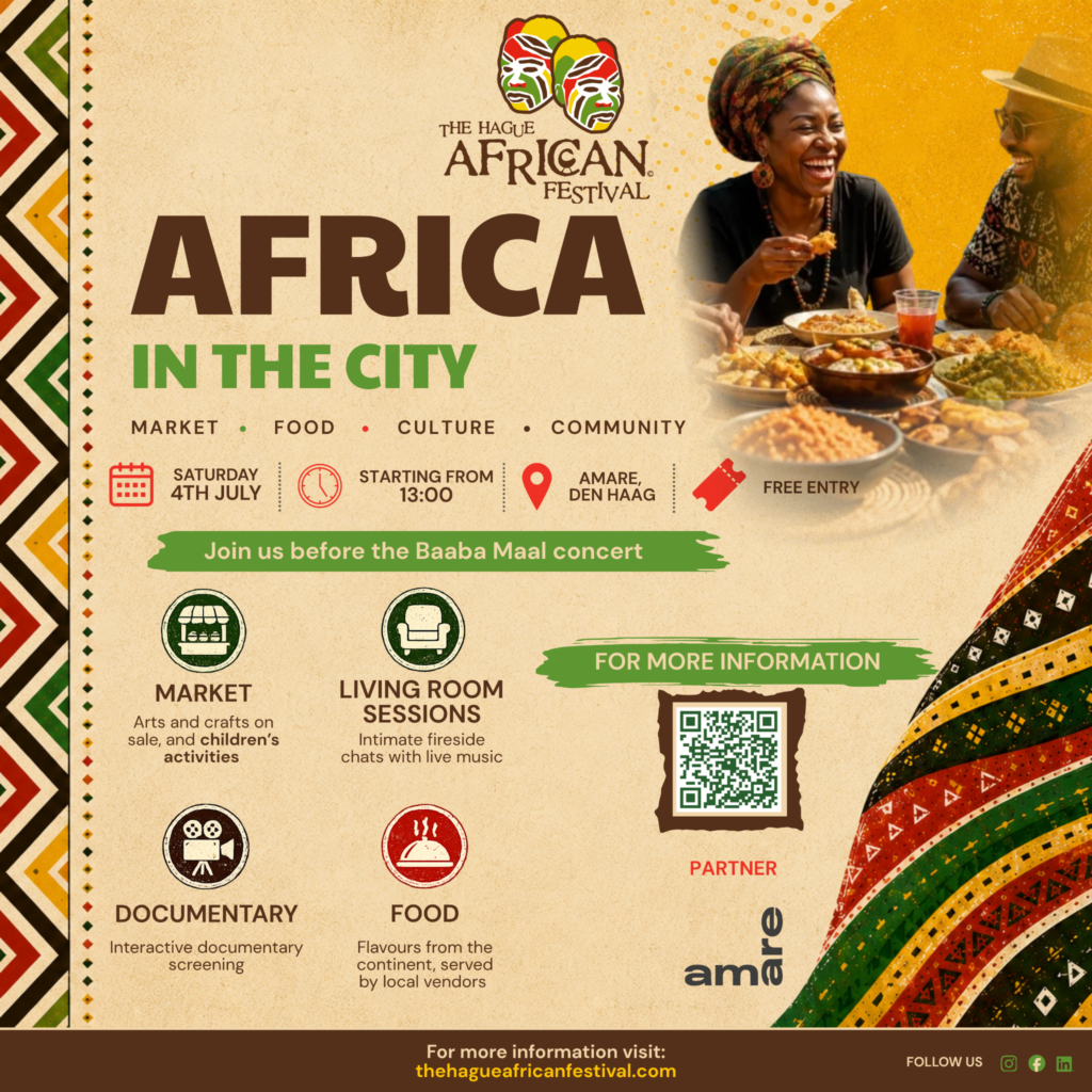 Zaterdag 4 juli : Aftrap The Hague African Festival